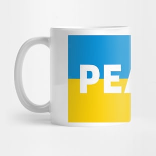 Ukrainian flag - peace Mug